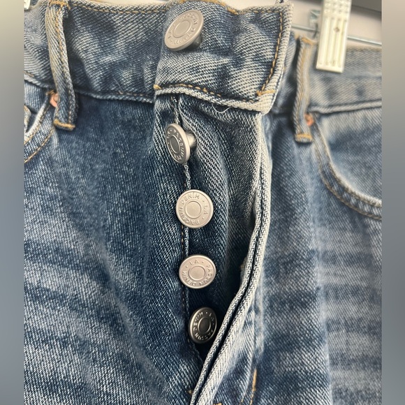 NWT 25 PacSun High Rise Straight Jeans - Distressed - Picture 6 of 9